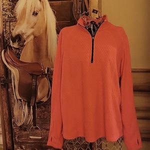 TEK Gear 1/4 zip front lightweight fleece pullover